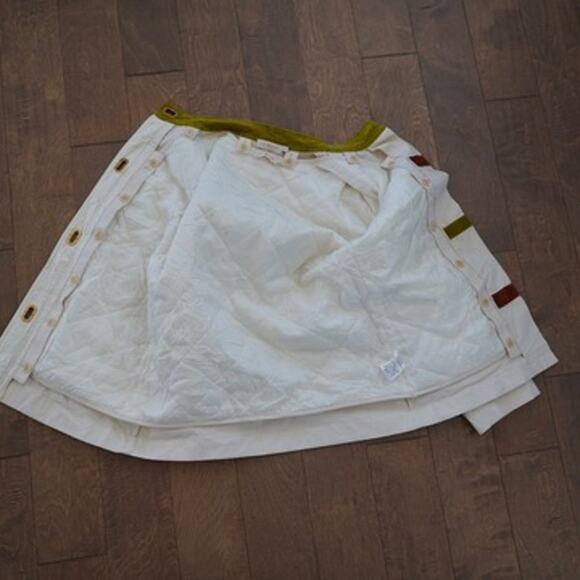 Tory Burch Cadyn Barn Jacket Natural Canvas Tone Toggle Button Womens Size 8 - Picture 4 of 10